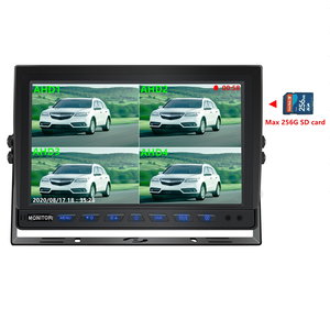 Moniteur AHD IPS 9 pouces avec affichage partagé en 2 parties | Caméra de recul DVR 1080P <span class=keywords><strong>pour</strong></span> <span class=keywords><strong>camping</strong></span>-<span class=keywords><strong>car</strong></span>, moissonneuse-batteuse, camion poubelle - Product Image 1