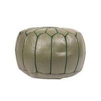 Pouf ottoman traditionnel marocain fait main en cuir d'olivier véritable, antique, pour salon, chambre, canapé, tabouret, vente en gros