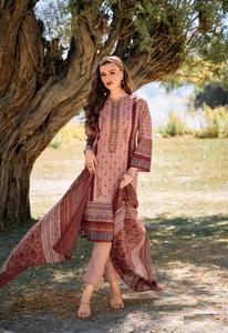 ชุดปากีสถานพิมพ์ลายผ้าฝ้ายแท้ดั้งเดิมสำหรับผู้หญิงคอลเลกชั่นสูทปากีสถานปักด้วยตัวเอง - Product Image 6