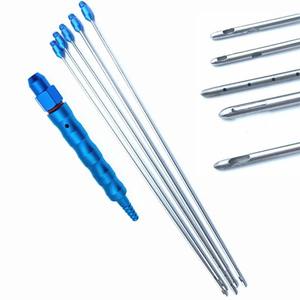 Recién llegado, juego de herramientas de 5 piezas para el cuidado de la liposucción, mango de titanio reutilizable, aguja de transferencia de grasa, acero y Material metálico - Product Image 4