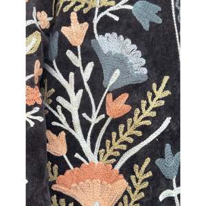 Handmade Velvet Suzani <b>Jacket</b> for Women Embroidered Kantha Quilt Cotton Filled Reversible Outerwear for Winter Trending Style - Product Image 4