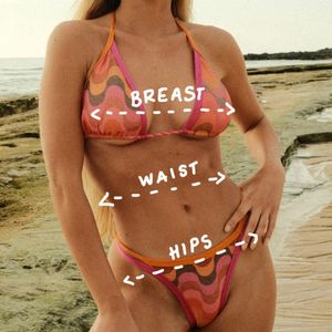 Top Sunset #1 Pink Bikini Top Exquisita ropa de playa Accesorio exclusivo - Product Image 3