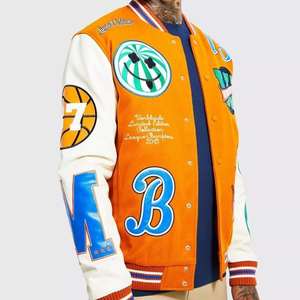 2024 <b>Back</b> to School Essentials - Vintage Unisex Letterman Jacket Old Fashion Men's Varsity Jacket Streetwear Student Retro Wear - Product Image 3