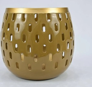 Available High Quality Round Available Glass Candle <b>Jar</b> for Home & Hotel <b>Decoration</b> New Design Best Price Metal Candle Lantern - Product Image 2