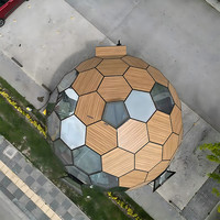 Conteneur en fibre de verre à montage rapide et facile, maisons préfabriquées en fibre de verre type dôme martien, prix