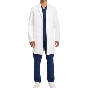 Bata de laboratorio blanca de manga larga personalizada, uniformes médicos de laboratorio, bata de laboratorio blanca para hombres, adultos, profesional, blanco - Product Image 5