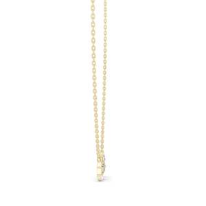 0.094 CT Lab-Created VVS-VS EF CVD Diamond LOVE Pendant <b>Necklace</b> 18KT, 14KT, Rose, Yellow, White Gold Options Elegant Fine - Product Image 5