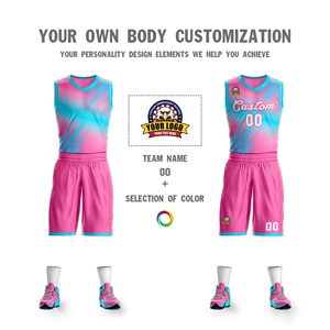 Vente en gros d'uniformes de basket-ball personnalisés unisexes ensembles adultes respirants de haute qualité imprimés au Pakistan vente en gros de haute qualité - Product Image 3