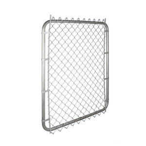 Puerta de valla de enlace de cadena de acero galvanizado en el departamento de cercado de eslabones de cadena - Product Image 6