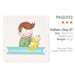 การ์ดอวยพรของที่ระลึกงานทำด้วยมือสำหรับวันพ่อ - Product Image 2