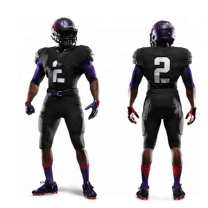 Vêtements de sport, maillots de football américain, uniformes respirants à manches courtes, haute qualité, personnalisables - Product Image 3