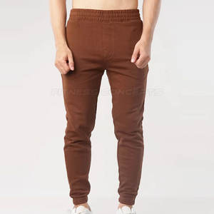 กางเกงวิ่งเข้ารูปแฟชั่นสำหรับผู้ชายชุดลำลองผ้าฝ้ายใส่สบายปิดเอวยางยืดน้ำหนักเบาขายดี - Product Image 3