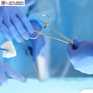 Laboratorio sólido de alta calidad Sala médica Acero inoxidable Kelly Bloqueo Mosquito Hemostat Fórceps 6,25 ''Instrumento quirúrgico Curvo - Product Image 2