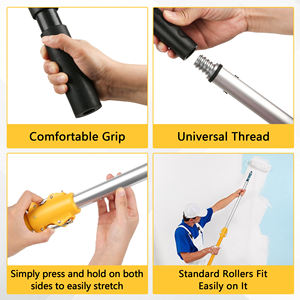 Rallonge de <span class=keywords><strong>rouleau</strong></span> de <span class=keywords><strong>peinture</strong></span> en aluminium en fibre de verre à double clic robuste de 4 pieds - Product Image 4