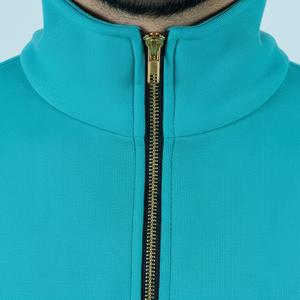 Sweat-shirt à manches longues en polaire respirant et à séchage rapide, nouvelle conception, taille personnalisée en gros, 1/4 zip, pour l'hiver, basiques - Product Image 6