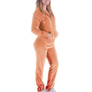 Survêtement en polaire imprimé respirant décontracté pour femmes fabriqué en usine grande taille 100% coton Logo personnalisable Design - Product Image 2