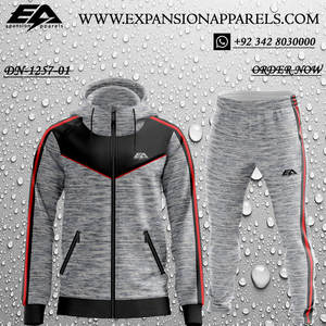 Ensembles d'entraînement de vêtements de sport avec logo personnalisé pour hommes, vêtements de jogging d'hiver en polaire, pantalons de survêtement de gymnastique, survêtement avec taille adulte - Product Image 5