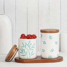 ราคาโรงงาน โถเซรามิกดีไซน์เนอร์สำหรับห้องครัวสมัยใหม่ โถเซรามิกสำหรับเสิร์ฟและเก็บอาหาร ผลิตด้วยงานฝีมือ - Product Image 6