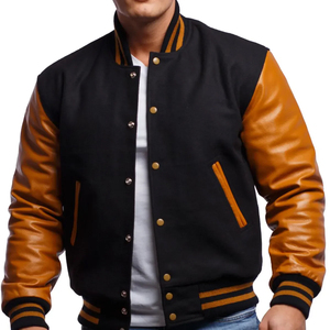 Custom Varisty <b>Jacket</b> <b>Winter</b> <b>Leather</b> Sleeves Wool Baseball Letterman Vintage Varsity <b>Jacket</b> for Men - Product Image 5