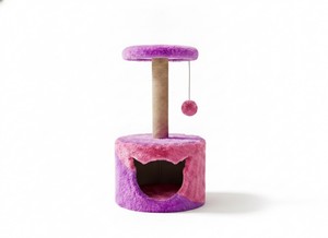 Arbre à chat universel Amistar Classic en bois, 2 niveaux, design écologique, confortable pour toutes les tailles, emballé en carton - Product Image 6