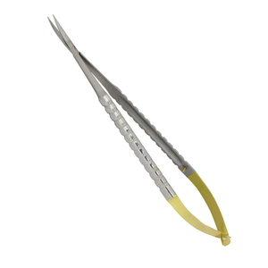 Porte-aiguilles microchirurgical Castroviejo manuel, durable et réutilisable, avec embouts droits, ensemble d'instruments microchirurgicaux de haute qualité, certifié CE - Product Image 1