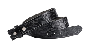 เข็มขัดหนังแท้แบบปรับแต่งได้สไตล์ตะวันตกพร้อมหัวเข็มขัดมีขนาด - Product Image 5