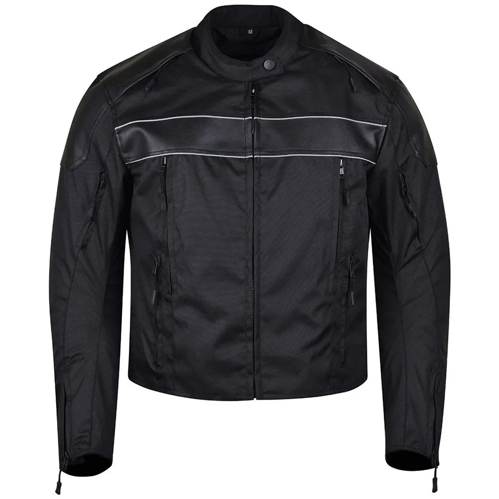 Jaqueta de cordura preta masculina de melhor qualidade para motocicletas, equipamento personalizado para adultos e motociclistas, equipamento de equitação