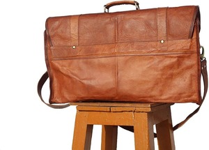 Bolsa de viaje de lona de cuero genuino grande personalizada para hombres Unisex gimnasio y equipaje de viaje con logotipo personalizado regalo de padrino - Product Image 5