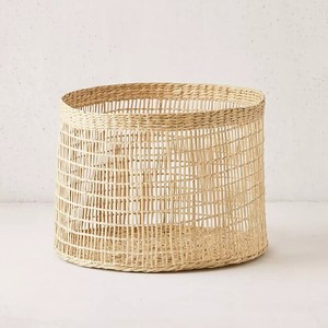 Rond ouvert tissage jonc de mer garde-manger pain conteneur de stockage panier gros raphia paniers pour la décoration de la cuisine - Product Image 1