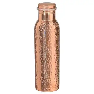 New Arrival Copper Water Bottles Pure Copper Modern Bottle For Drinking Unique Design Hot Selling Fancy Bottle Copper