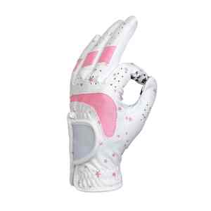Gants de golf en cuir personnalisés de haute qualité avec logo brodé, antidérapants, sangle de poignet réglable, OEM, qualité supérieure pour hommes, Pakistan - Product Image 2