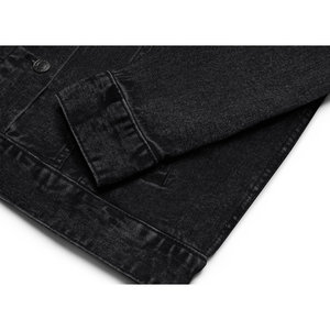 Unisex Be Ike-Conic giacca di jeans reversibile XS con cerniera in pelle camuffata Patchwork Design ricamato pelliccia ODM - Product Image 3