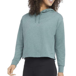 Offre Spéciale à capuche Design 100% Polyester femmes sweat à capuche vierge personnalisé plaine décontracté Streetwear unisexe couleur unie femmes à capuche - Product Image 3