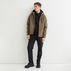 Veste Softshell pour hommes personnalisée de haute qualité hiver coupe-vent imperméable fermeture éclair à capuche col poche réversible conception OEM conception - Product Image 6