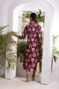 <b>Indian</b> Hand Block <b>Printed</b> Cotton Maxi <b>Dress</b> Floral Bohemian <b>Dress</b> - Product Image 2