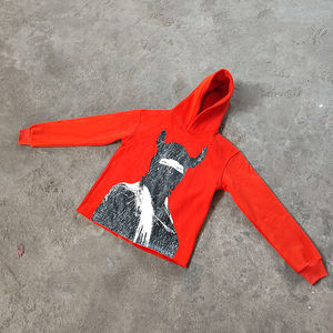 เสื้อสเวตเตอร์แบบสวมหัวแนวสตรีทเสื้อมีฮู้ดเข้ารูปเสื้อมีฮู้ดผ้าฝ้ายพิมพ์ลายแบบไม่มีกระเป๋า - Product Image 1