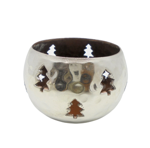 Bougie de table en fer nickel antique faite à la main, bougie ronde de noël, support votif, éclairage décoratif pour la maison, pots de bougie en métal élégants - Product Image 4