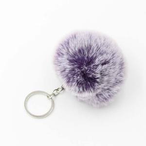 2024 coloré <span class=keywords><strong>Pom</strong></span> <span class=keywords><strong>Pom</strong></span> fausse fourrure boule Pompons porte-clés givre personnalité <span class=keywords><strong>pompon</strong></span> en peluche porte-clés pour filles femme sac breloques - Product Image 2