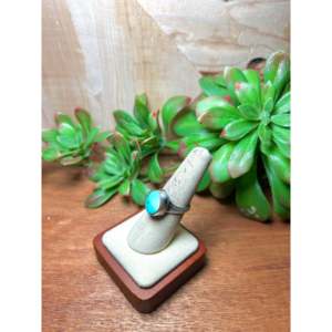 Scott Skeets Sonoran Gold Turquoise & Platinum-<b>adjustable</b> <b>Ring</b> with Natural Stone Boho Style for Everyday Wear - Product Image 3