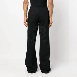 Pantalón de chándal acampanado de poliéster y algodón de alta calidad para hombre de último estilo 2025, ropa de calle informal con patrón recto - Product Image 4