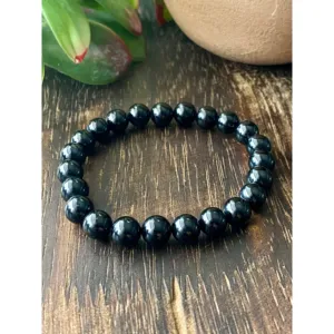 Pulsera de Turmalina Ajustable Hecha a Mano - Estilo Bohemio Clásico con Detalles de Jade, Granate, Ópalo, Amatista y Cuarzo - Product Image 3