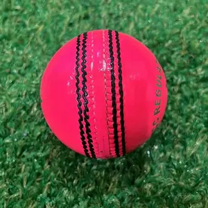 Màu Hồng kookaburra da 4 mảnh 156g thử nghiệm trận đấu Cricket quả bóng cứng