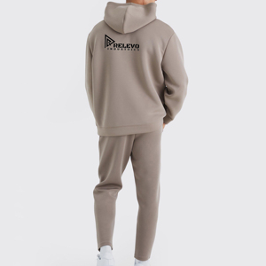 Conjuntos Deportivos de Invierno para Hombre al por Mayor, con Capucha, Casuales, Sólidos, de 2 Piezas, Alta Calidad, 100% Algodón, Secado Rápido, Ligeros y Transpirables - Product Image 2