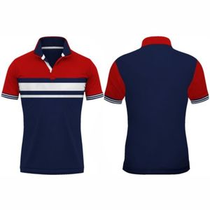 2025 nuevo Color sólido poliéster algodón verano transpirable secado rápido manga corta logotipo personalizado estampado hombres Polo camiseta - Product Image 4
