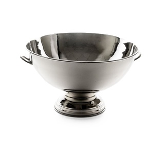 Bol à glace rond en métal de luxe avec base finition argentée pour les refroidisseurs de bière champagne vin rouge dans les bars et restaurants fêtes - Product Image 2