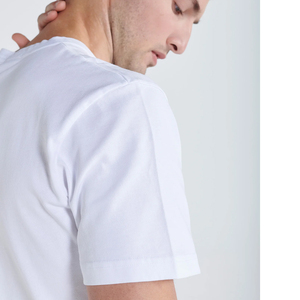 OEM ODM Custom Color O-Neck Slim Fit Eco-Friendly Breathable 100% Cotton Soft <b>White</b> Unisex Casual Short Sleeve <b>Tee</b> - Product Image 6