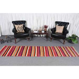 Moderno Vintage 240x1010ft Área grande Alfombra turca Lana beige Tejido plano Patchwork Diseño Látex para decoraciones de sala de estar - Product Image 2