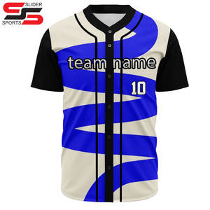 Camisetas de Béisbol Sublimadas con Degradado de Color, Uniformes Deportivos Personalizados con Bordado, Jersey de Béisbol Personalizado para Hombre y Niño - Product Image 4