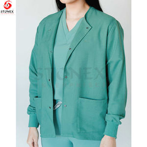 Meilleure vente directe d'usine uniforme d'échauffement épais personnalisé vestes de gommage pour infirmière médicale de la marine pour femmes - Product Image 3