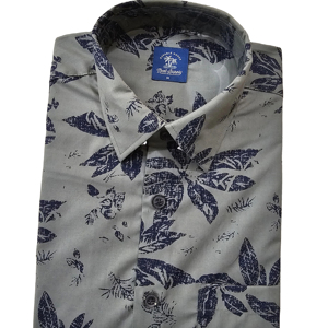 เสื้อเชิ้ตแขนสั้นสำหรับผู้ชายผ้าฝ้าย100% พิมพ์ลาย AOP ระบายอากาศได้ดีและดูเป็นทางการสำหรับฤดูร้อน - Product Image 4